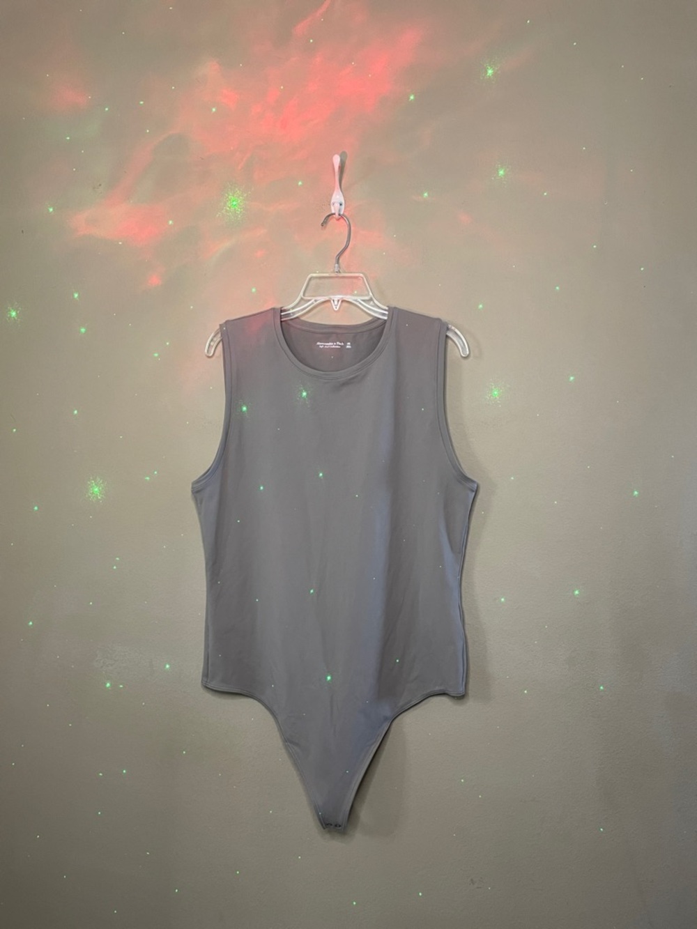 Abercrombie & Fitch Taupe Crewneck Bodysuit SZ XXL